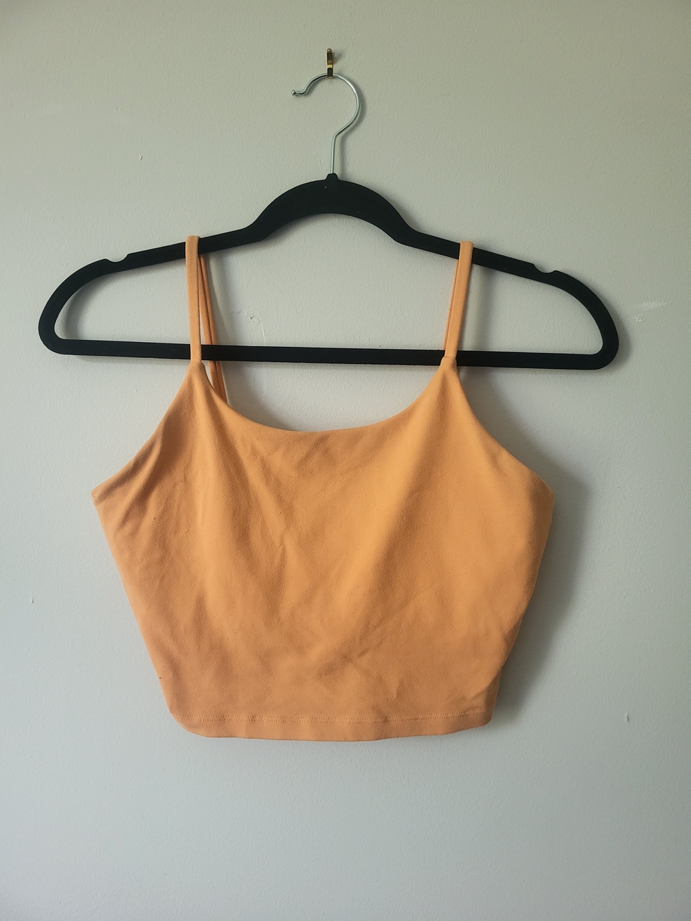 Pink Lily Orange Spaghetti Strap Crop Top